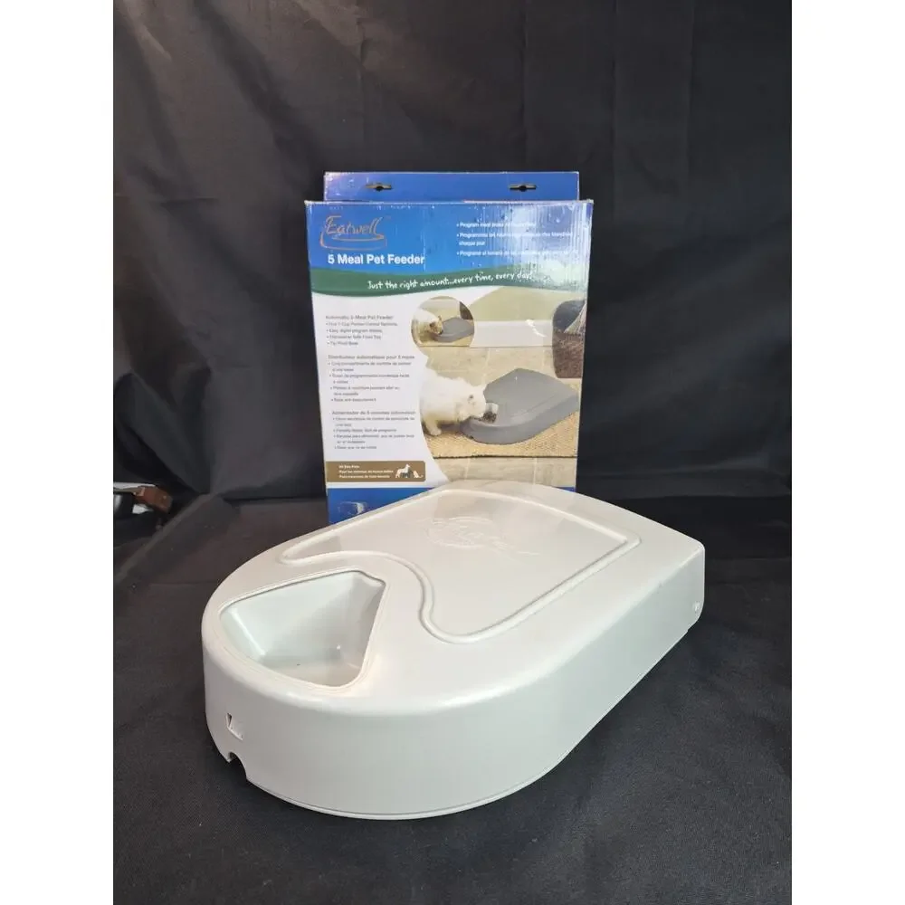 PetSafe 5 Meal Programmable TimedPet Food Dispenser Automatic Dog and Cat Feeder